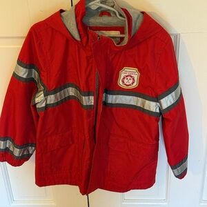 Carter's Red and Silver Reflective Raincoat with Hood